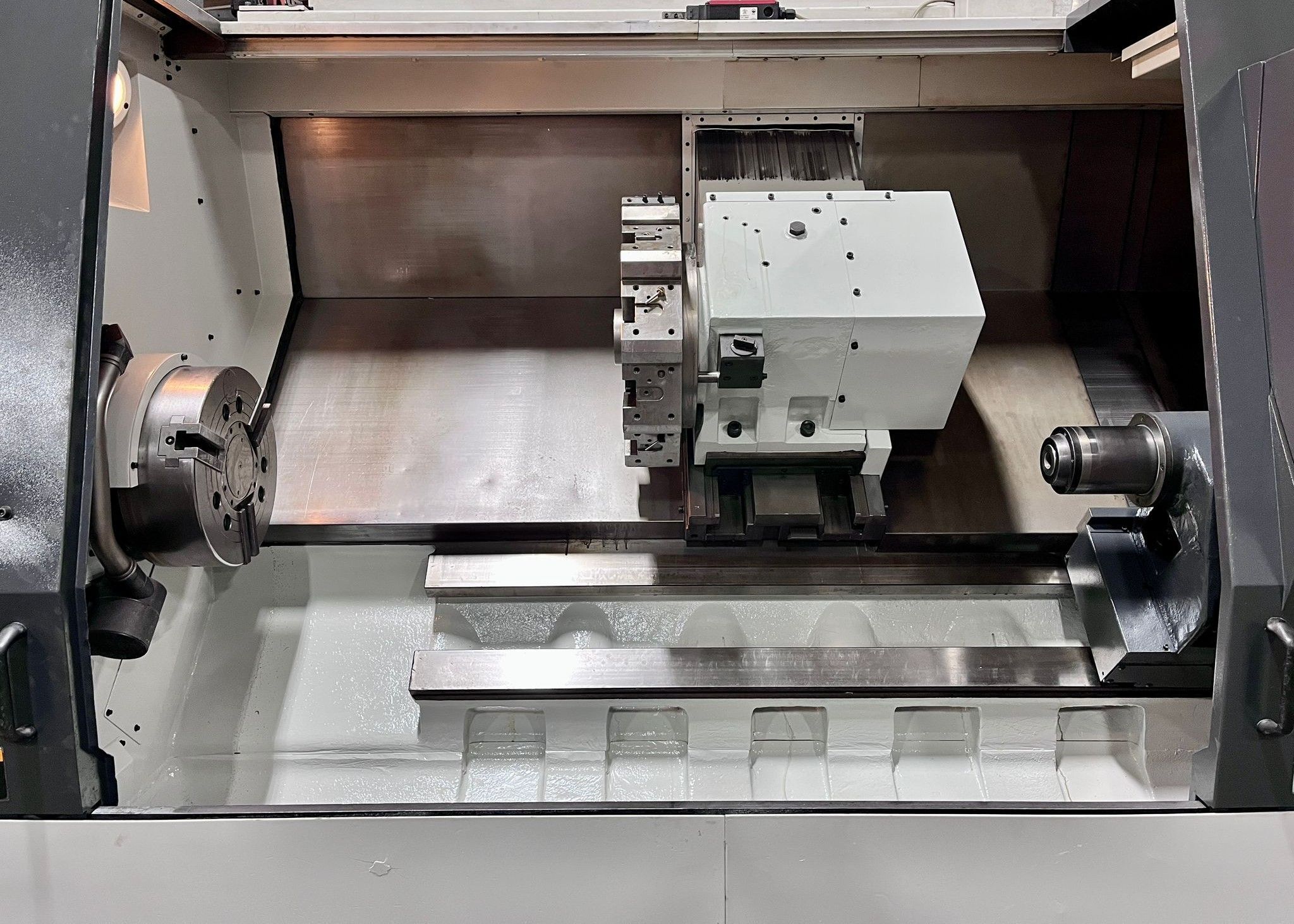 Samsung SL-35A/1500 CNC Turning Center - Long Bed Steady Rest Lathe 8