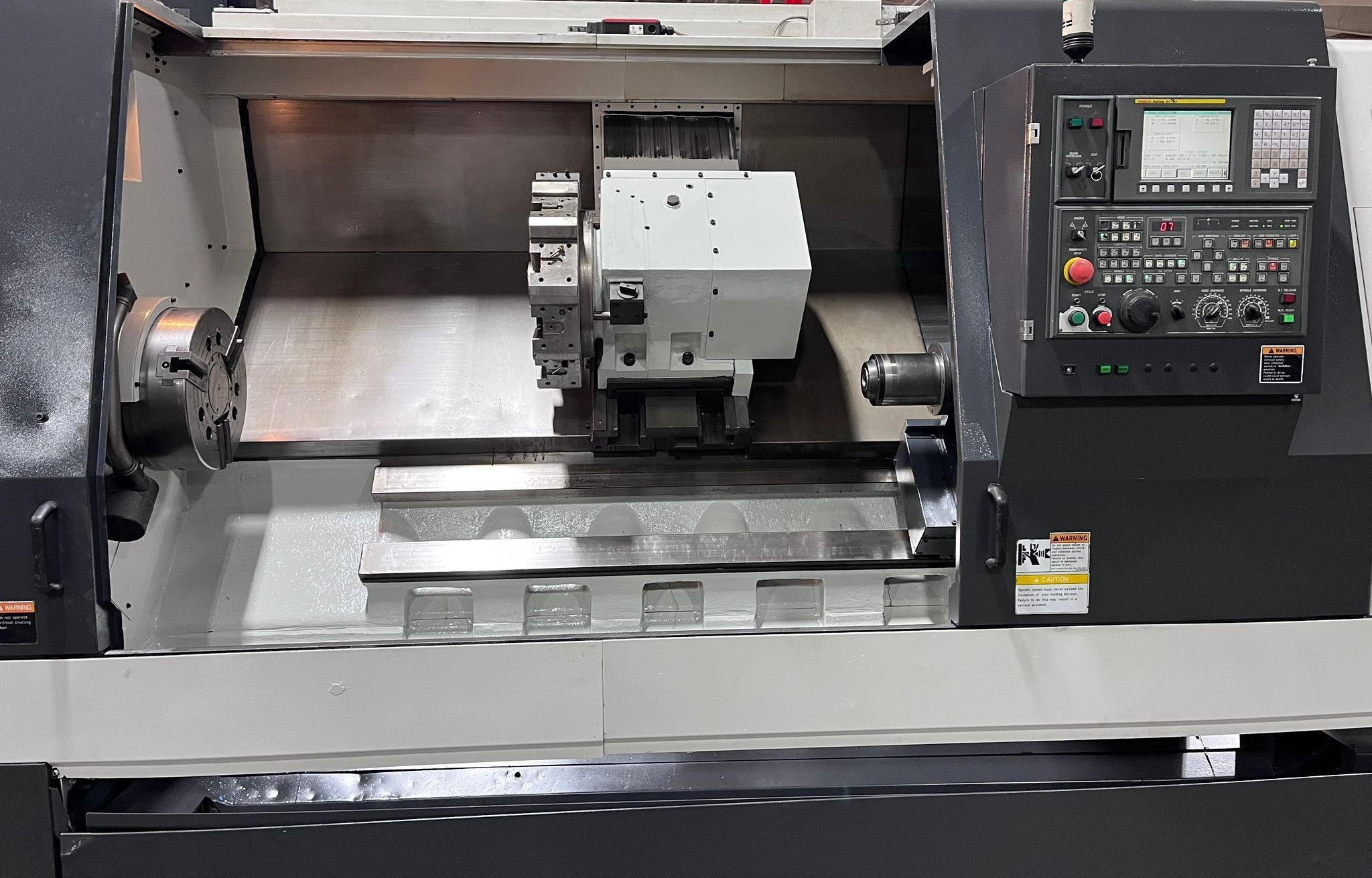 Samsung SL-35A/1500 CNC Turning Center - Long Bed Steady Rest Lathe 7
