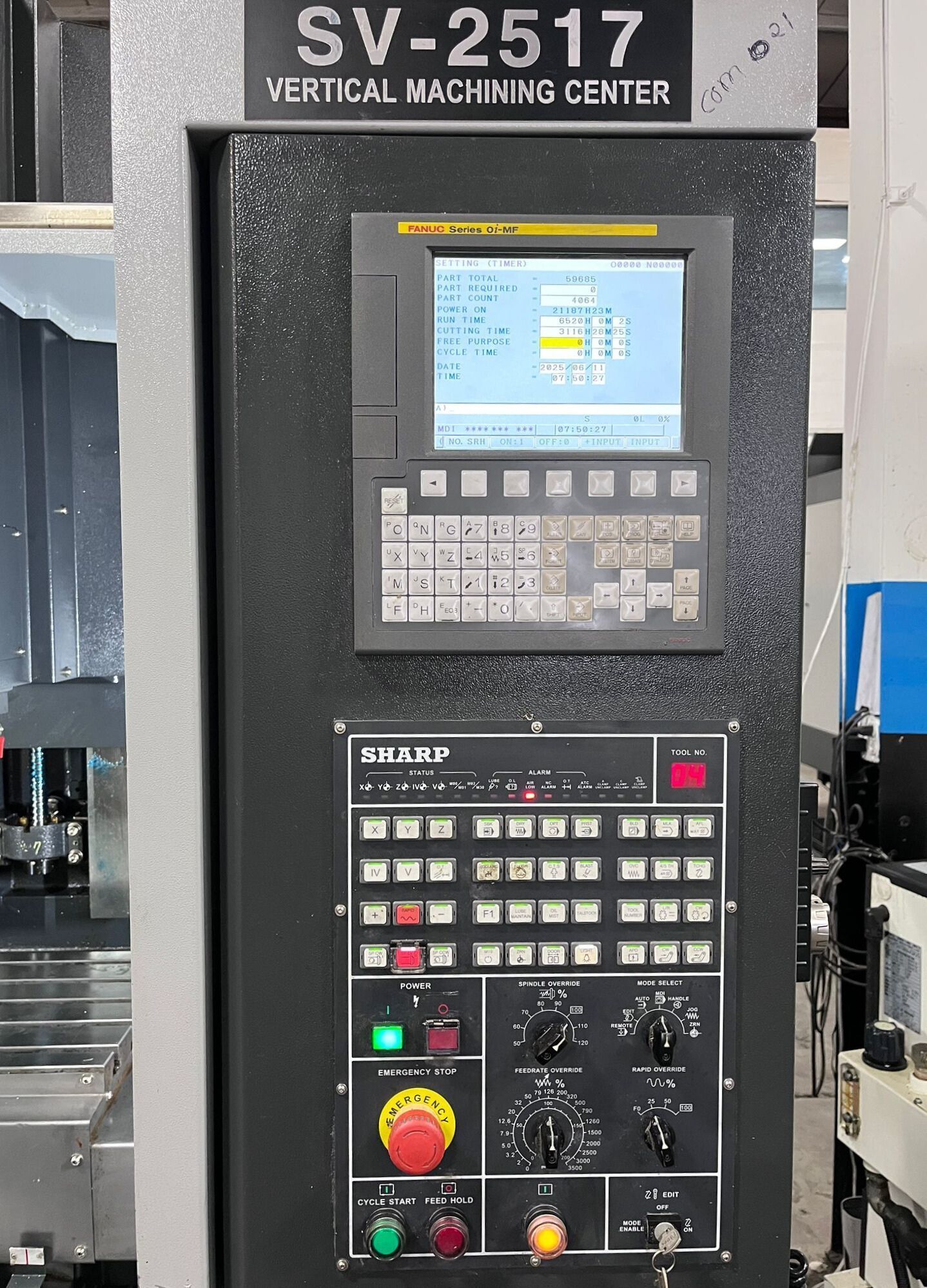 Sharp SV-2517 SX-F CNC Vertical Machining Center - Mini Mill 4
