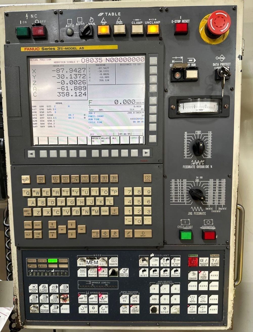 SNK HPS-120B 5 Axis High Speed CNC Horizontal Profiler Mill 4