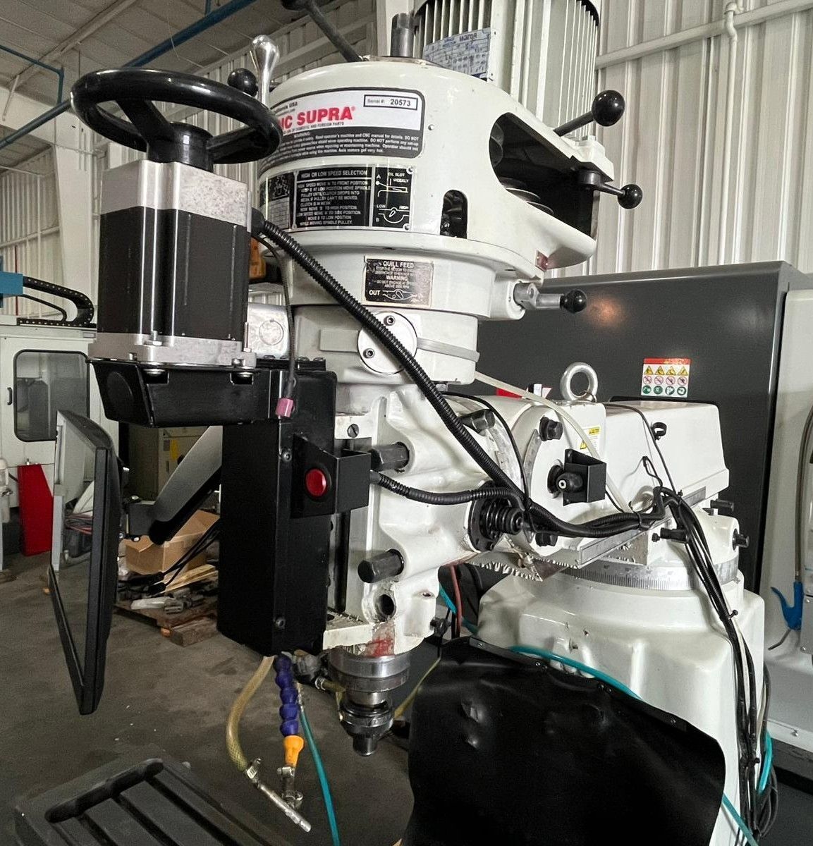 Supra 10"x54" CNC Vertical Knee Mill 9