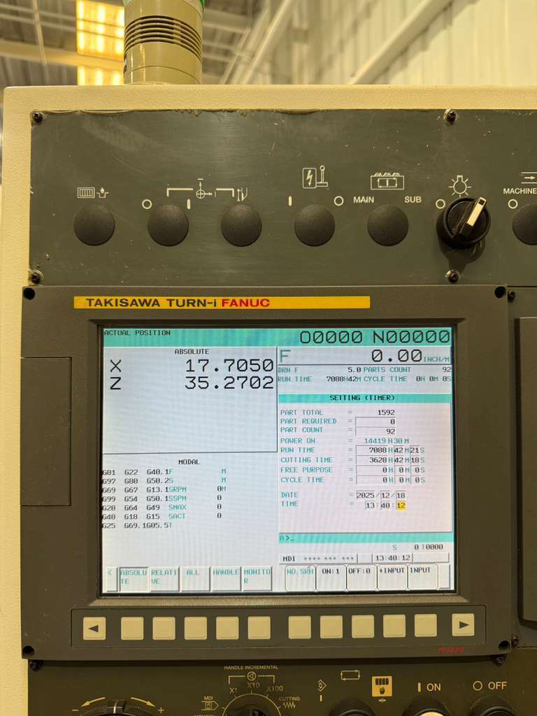 Used Takisawa LA-250 CNC Turning Center - Lathe(2013)