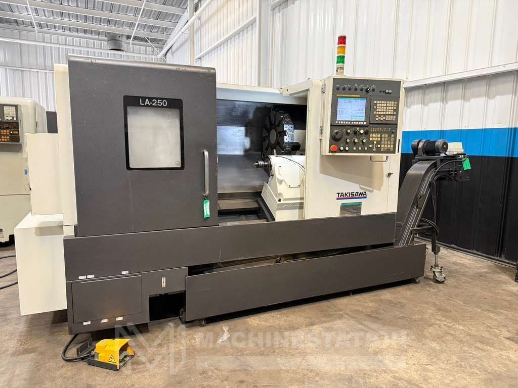 Takisawa LA-250 CNC Turning Center - 12" Chuck Lathe 1