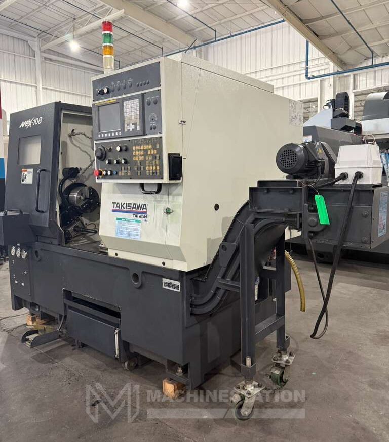 Takisawa NEX-108 CNC Turning Center - 8" Chuck, Tool Presetter, Tailstock Lathe 3