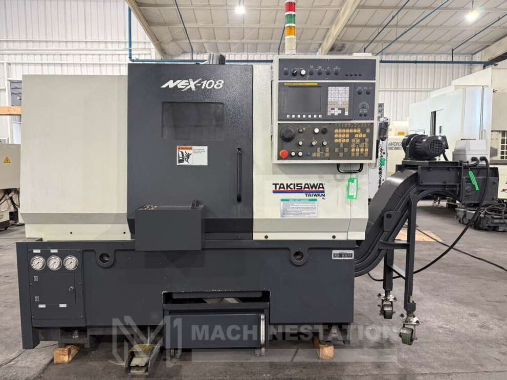 Takisawa NEX-108 CNC Turning Center - 8" Chuck, Tool Presetter, Tailstock Lathe 1