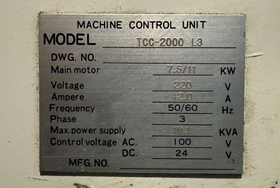 Takisawa TCC-2000 L3 CNC Turning Center - Lathe 21