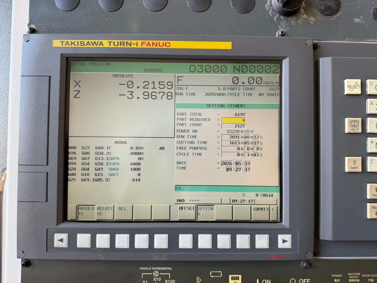 Takisawa TX-50C CNC Turning Center - 12" Chuck, 5" Big Bore Lathe 4