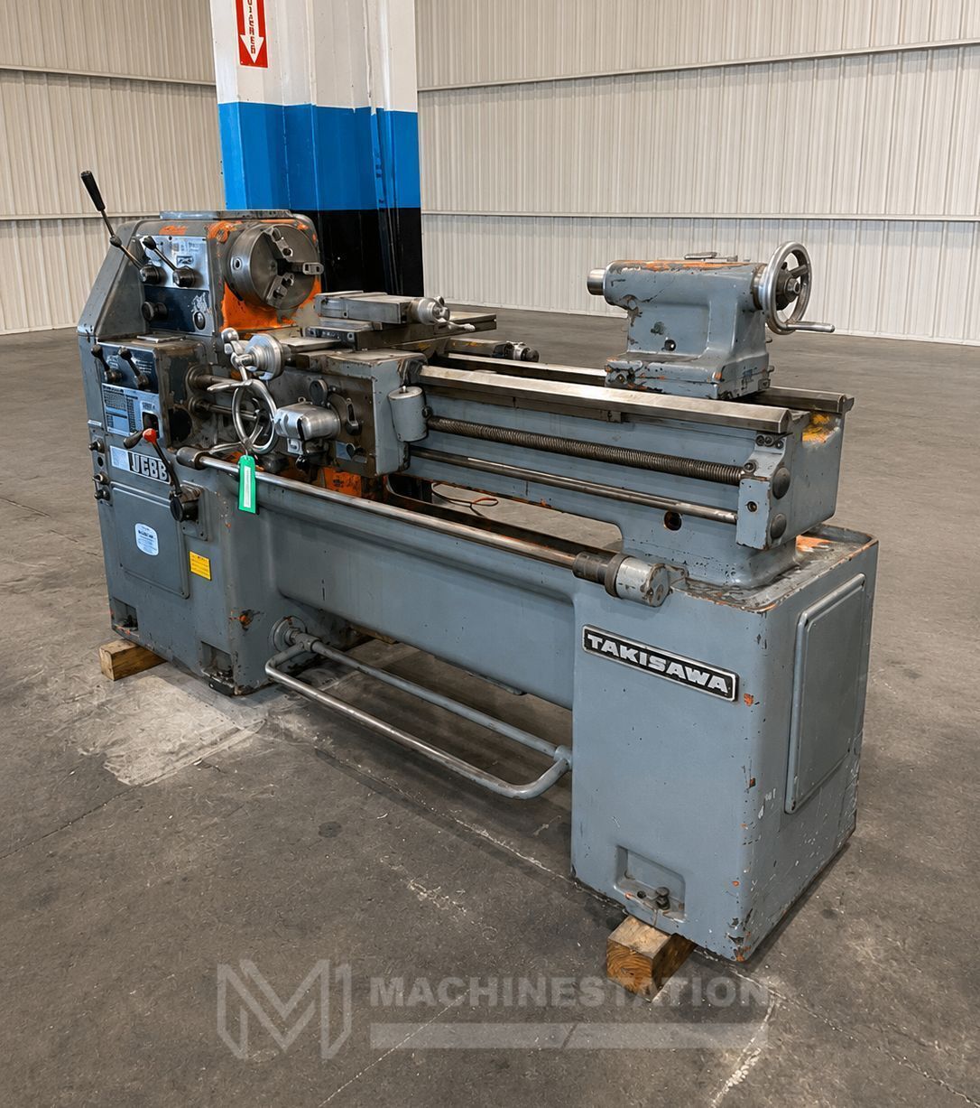 Takisawa Webb TSL-1000D Precision Gap Bed Engine Lathe 0