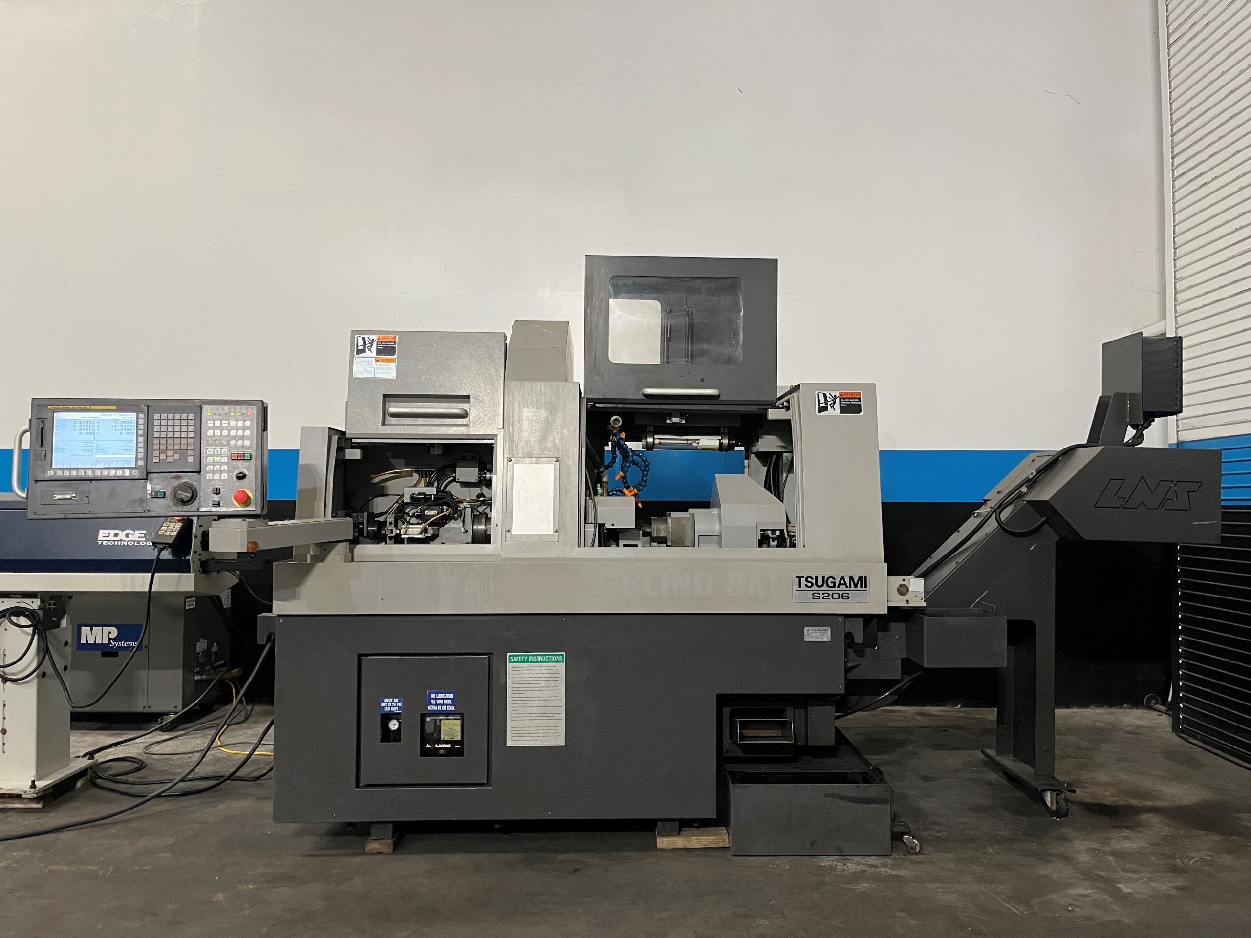 Tsugami S206 CNC Swiss Type Automatic Lathe - Bar Feeder 2