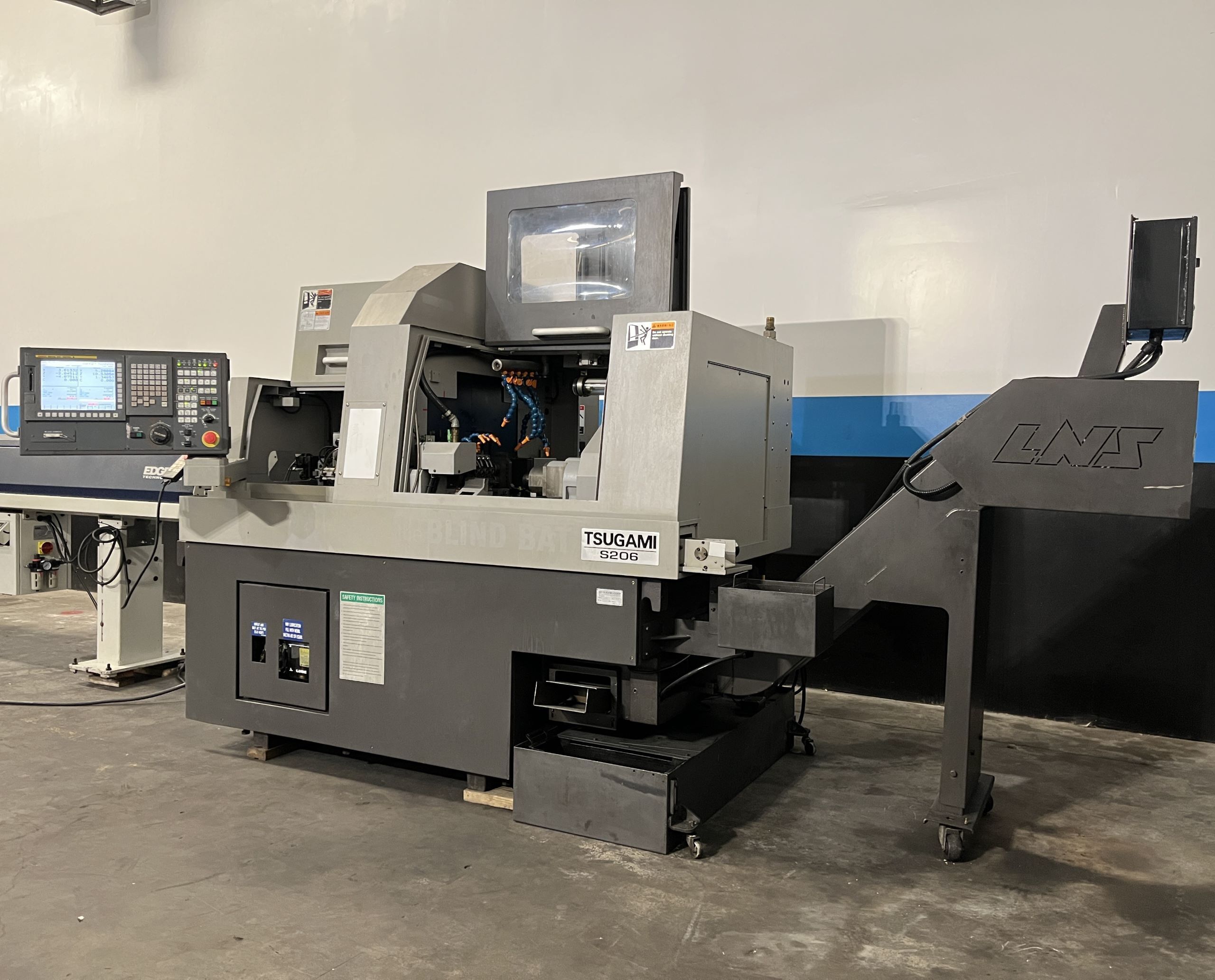 Tsugami S206 CNC Swiss Type Automatic Lathe - Bar Feeder 5