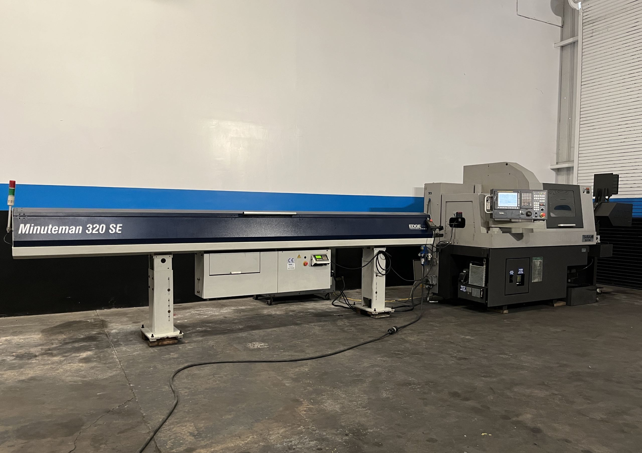 Tsugami S206 CNC Swiss Type Automatic Lathe - Bar Feeder 6