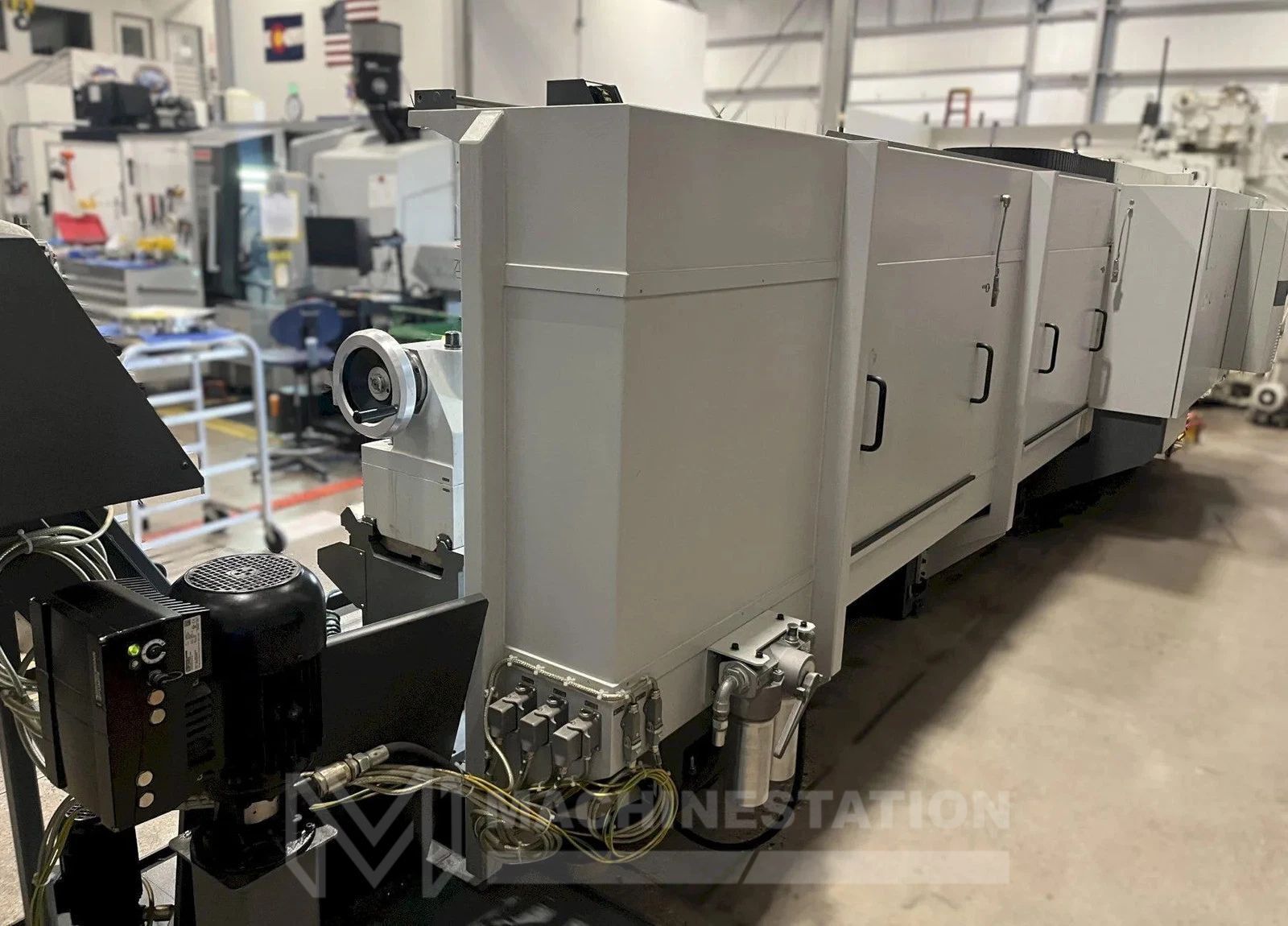 Weiler E80 x 4500 Flat Bed CNC Lathe - 2017 6.5" Big Bore, 177" Long Bed 11