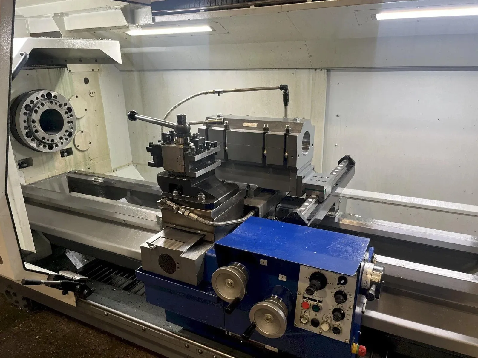Weiler E80 x 4500 Flat Bed CNC Lathe - 2017 6.5" Big Bore, 177" Long Bed 5