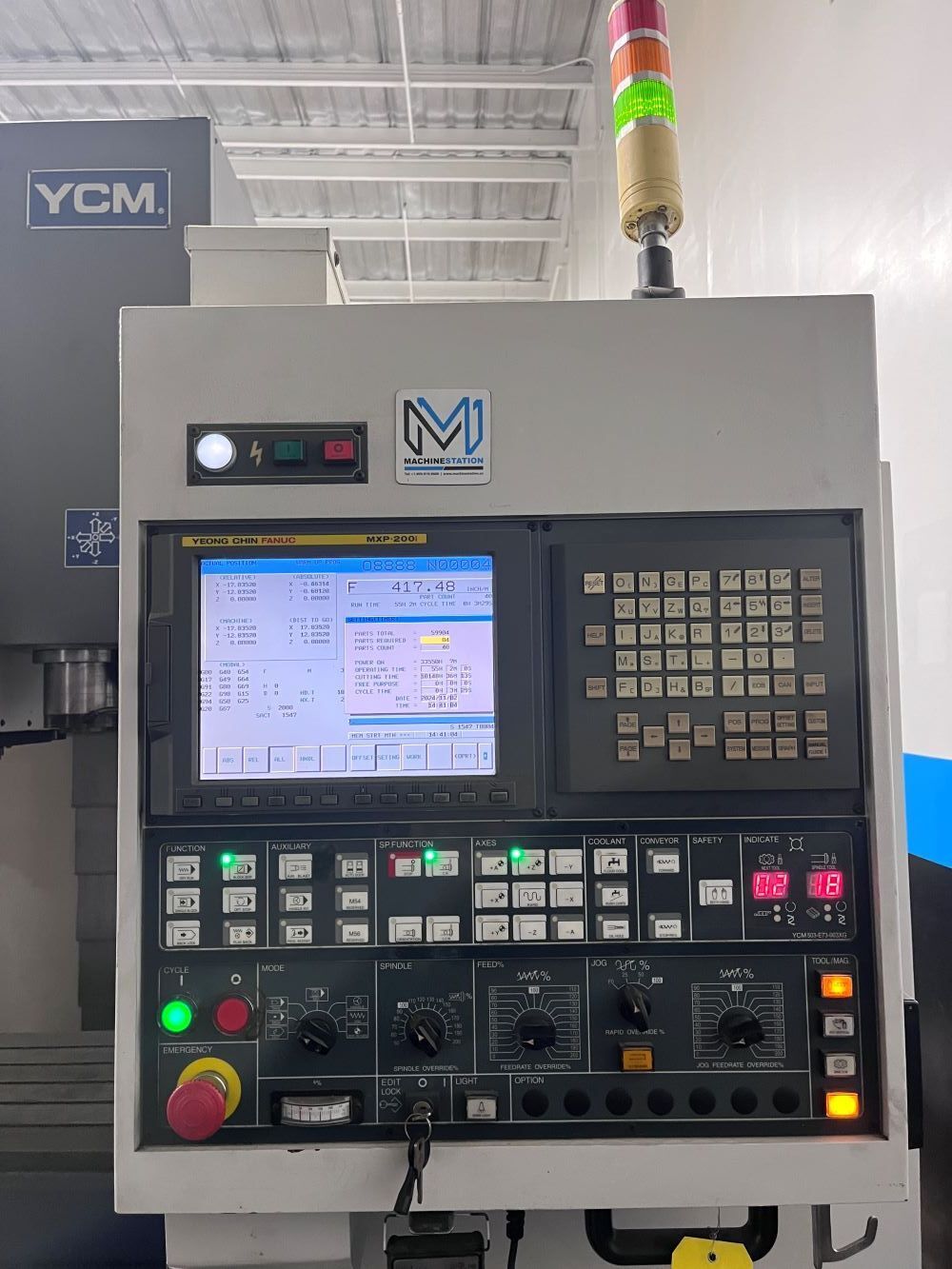 YCM MV-106A CNC Vertical Machining Center 4