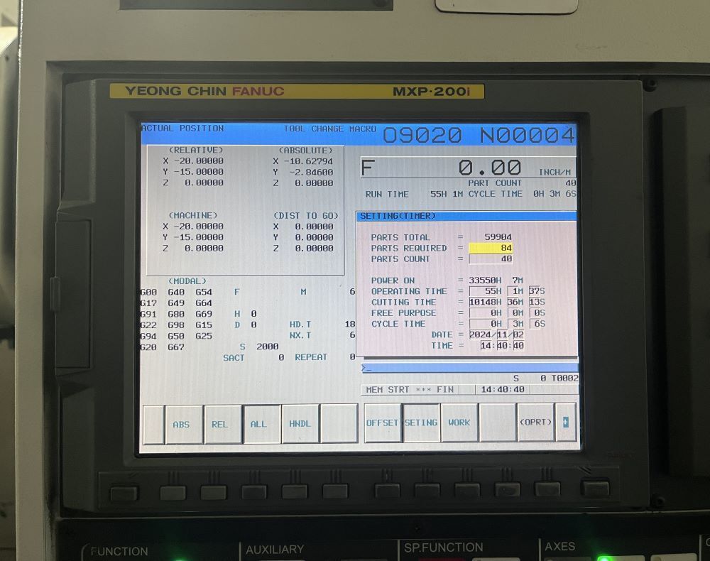 YCM MV-106A CNC Vertical Machining Center 5