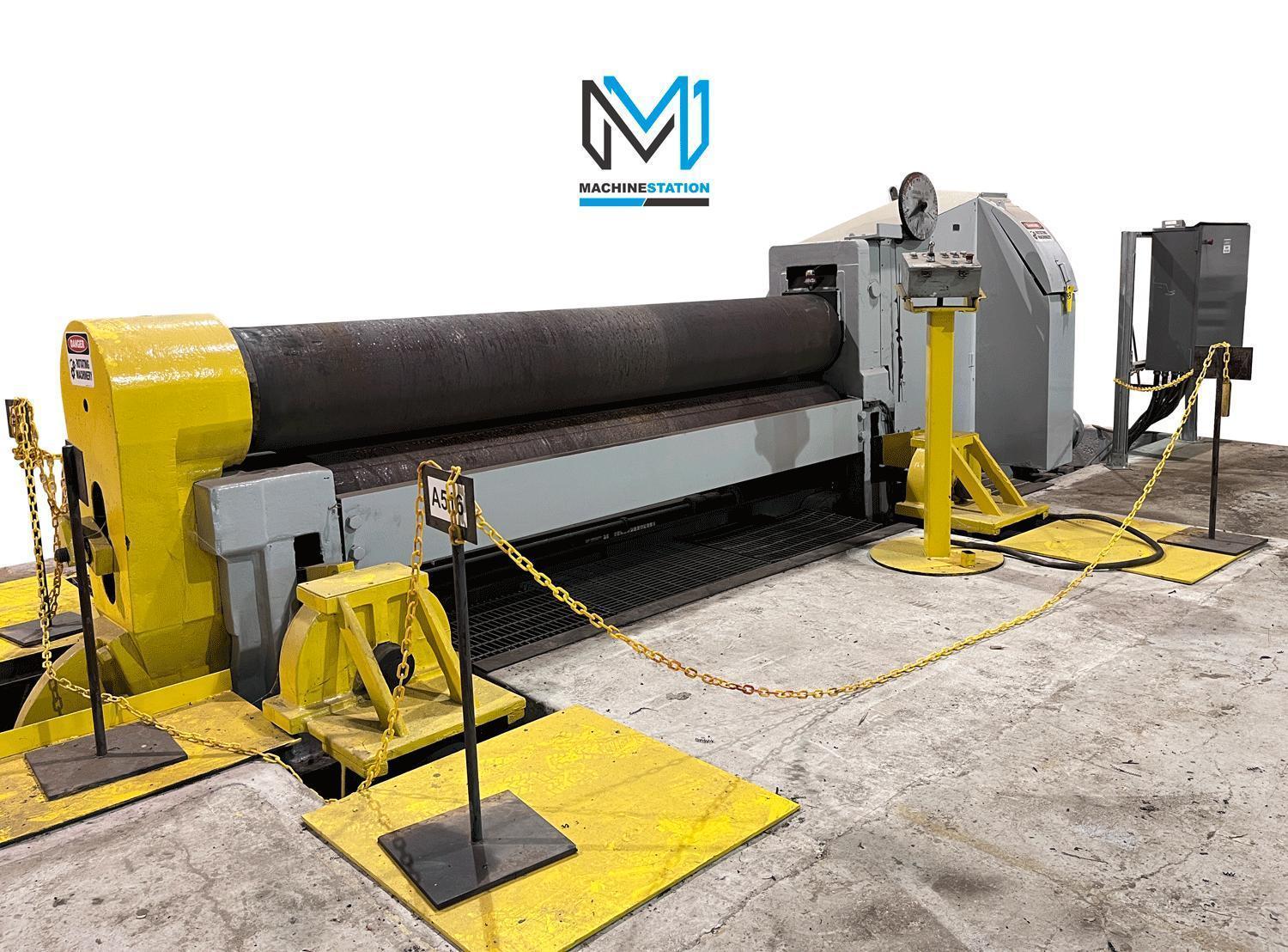 Bertsch Plate Roll # 20 1-1/2 X 120" Capacity Initial Pinch Bending Machine 0