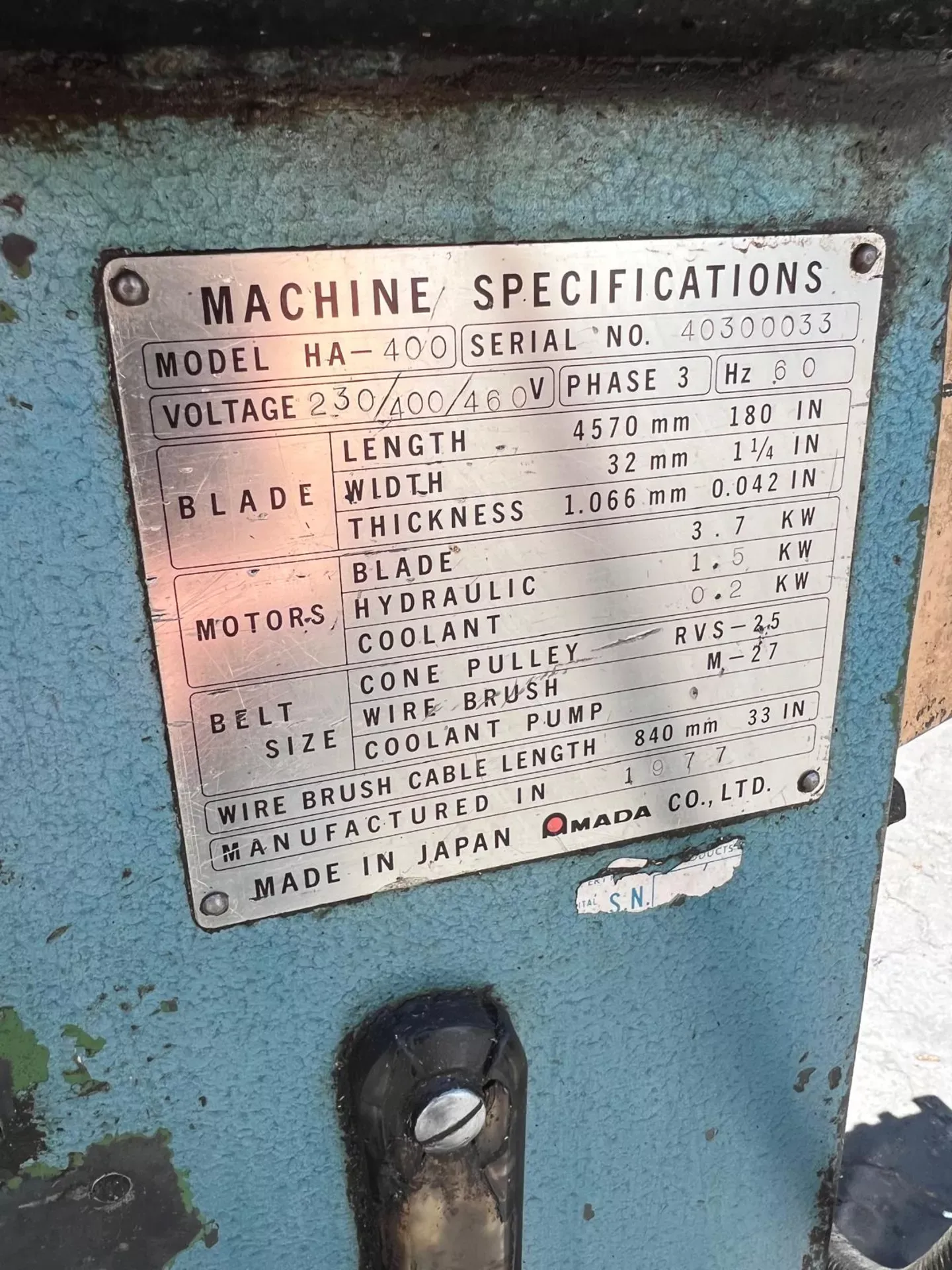AMADA HA-400 1