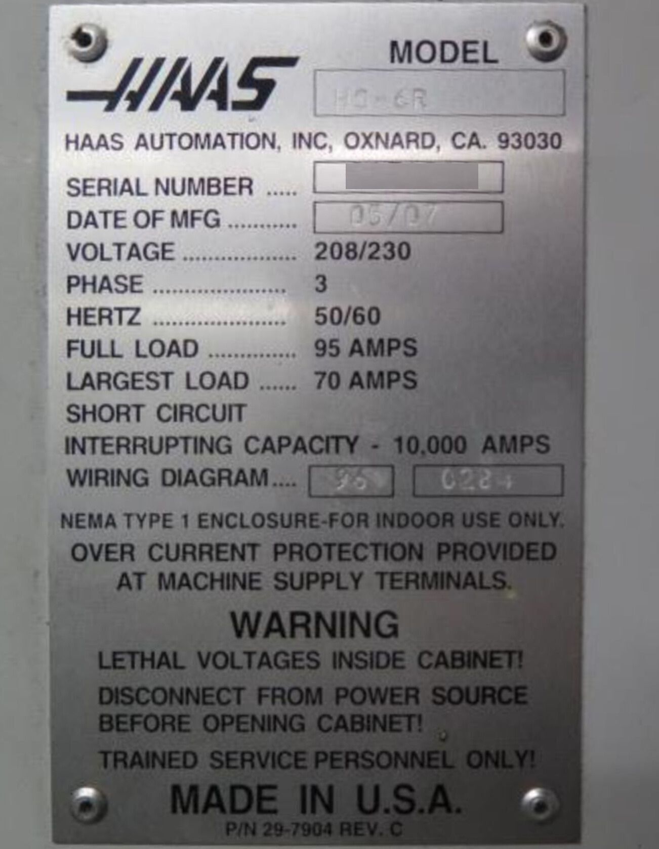 Haas HS-6R CNC Horizontal Machining Center - 5 Axis Ready 50 Taper Mill 17