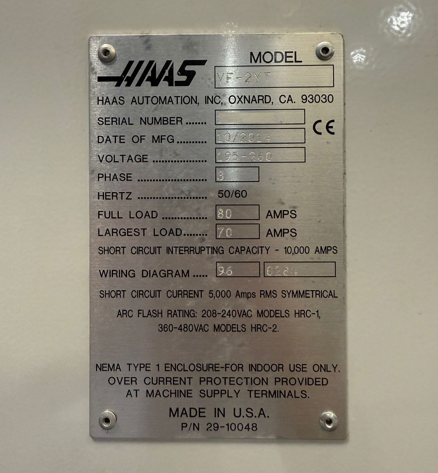 Haas VF-2YT CNC Vertical Machining Center - Mill 20