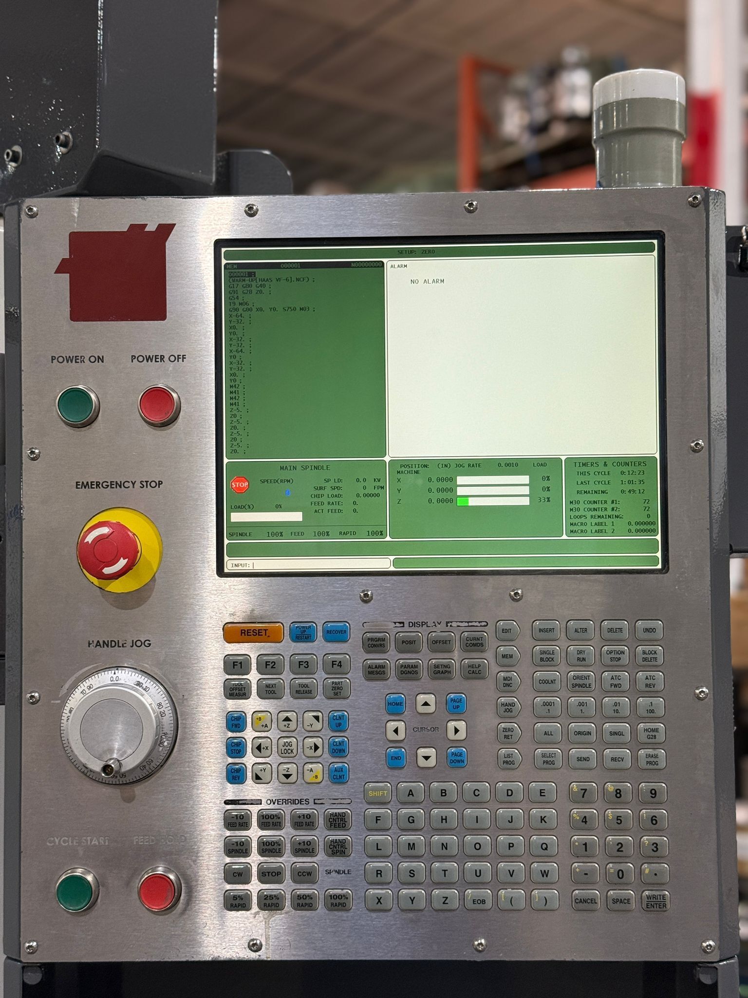 Haas VF-6/40 CNC Vertical Machining Center - 4th Axis Ready Mill 5