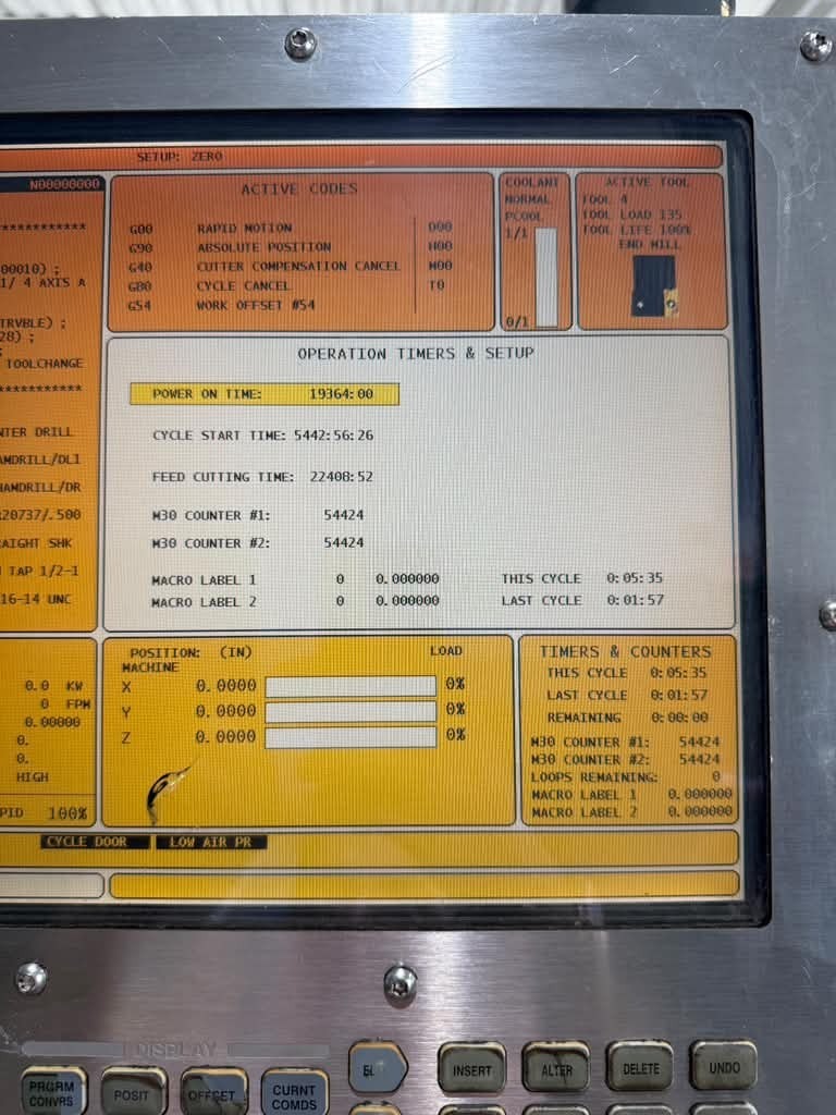 Haas VF-11/50 CNC Vertical Machining Center - TSC, HSM, 4th Axis Ready Mill 6