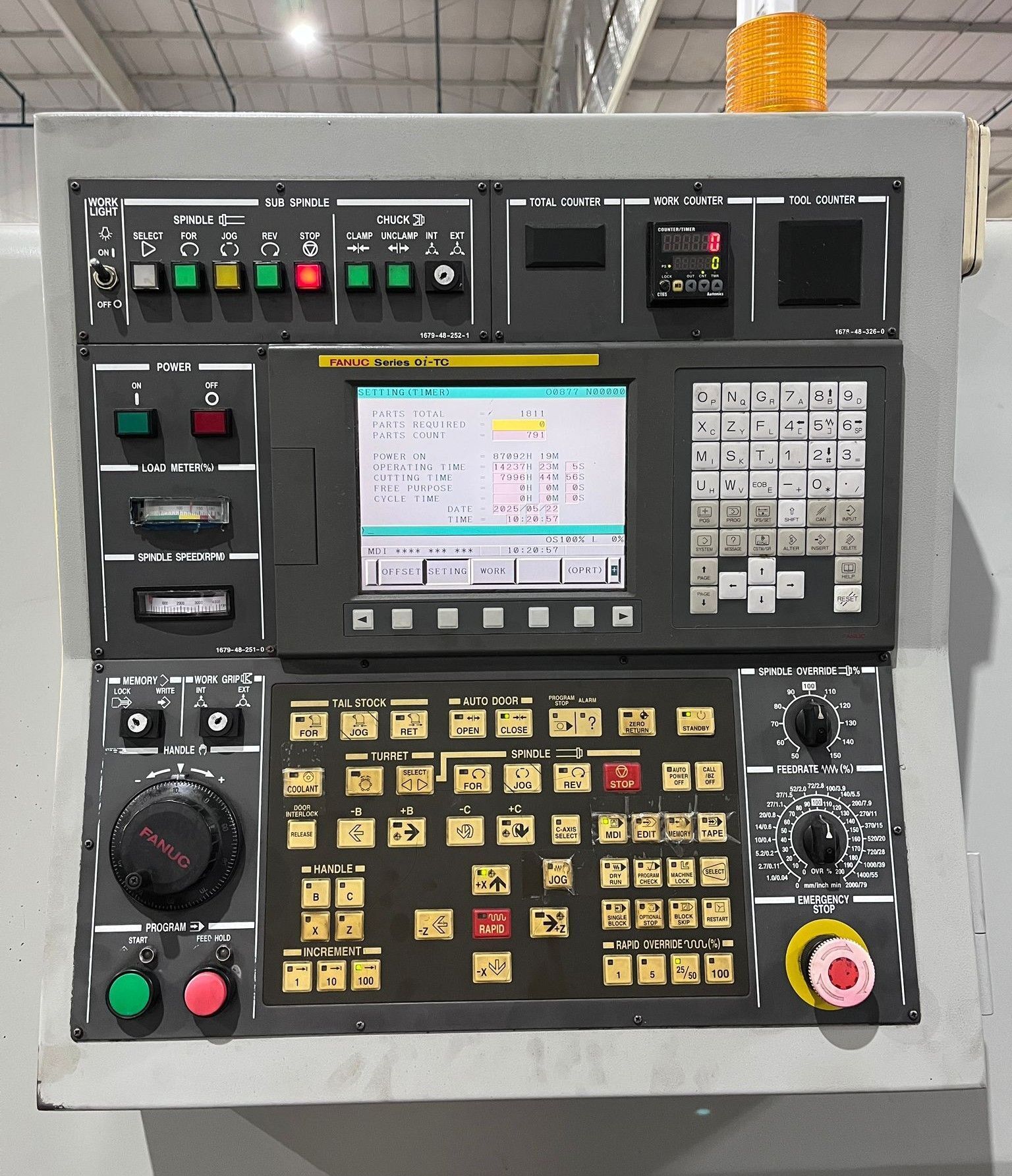 Hyundai Kia SKT-21LMS CNC Lathe - C Axis Live Tool Sub Spindle 3