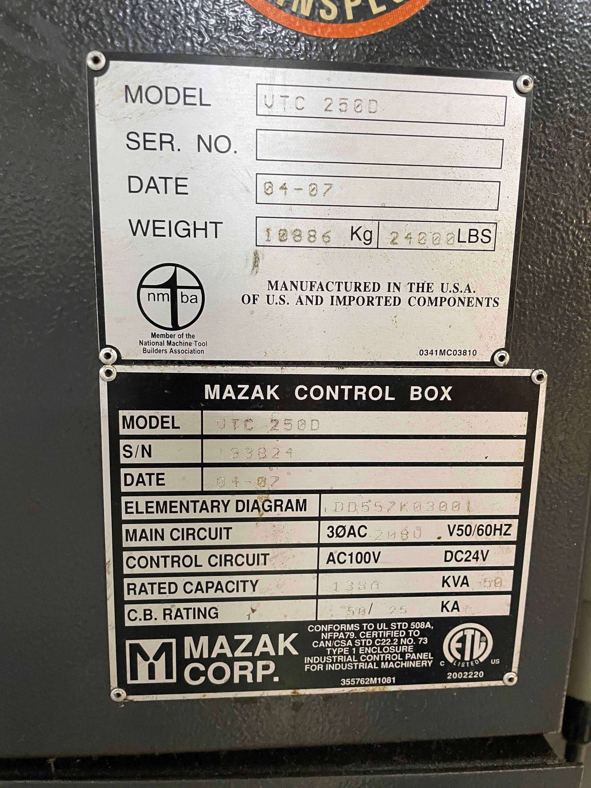 Mazak VTC 250D (2)