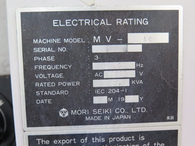 Mori Seiki MV 40B (2)