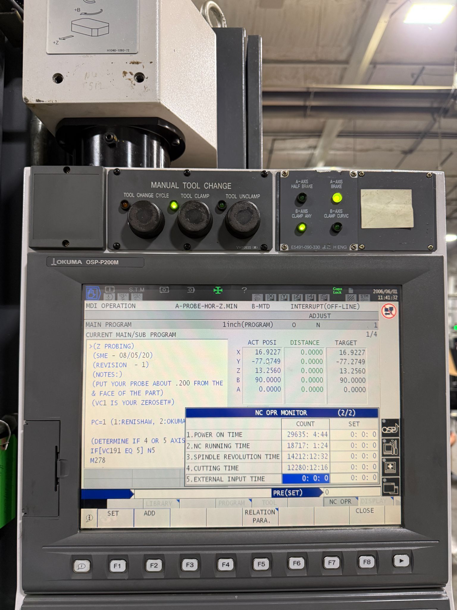 Okuma Millac 800VH 5 Axis CNC Universal Machining Center - Pallet Changer Mill 5