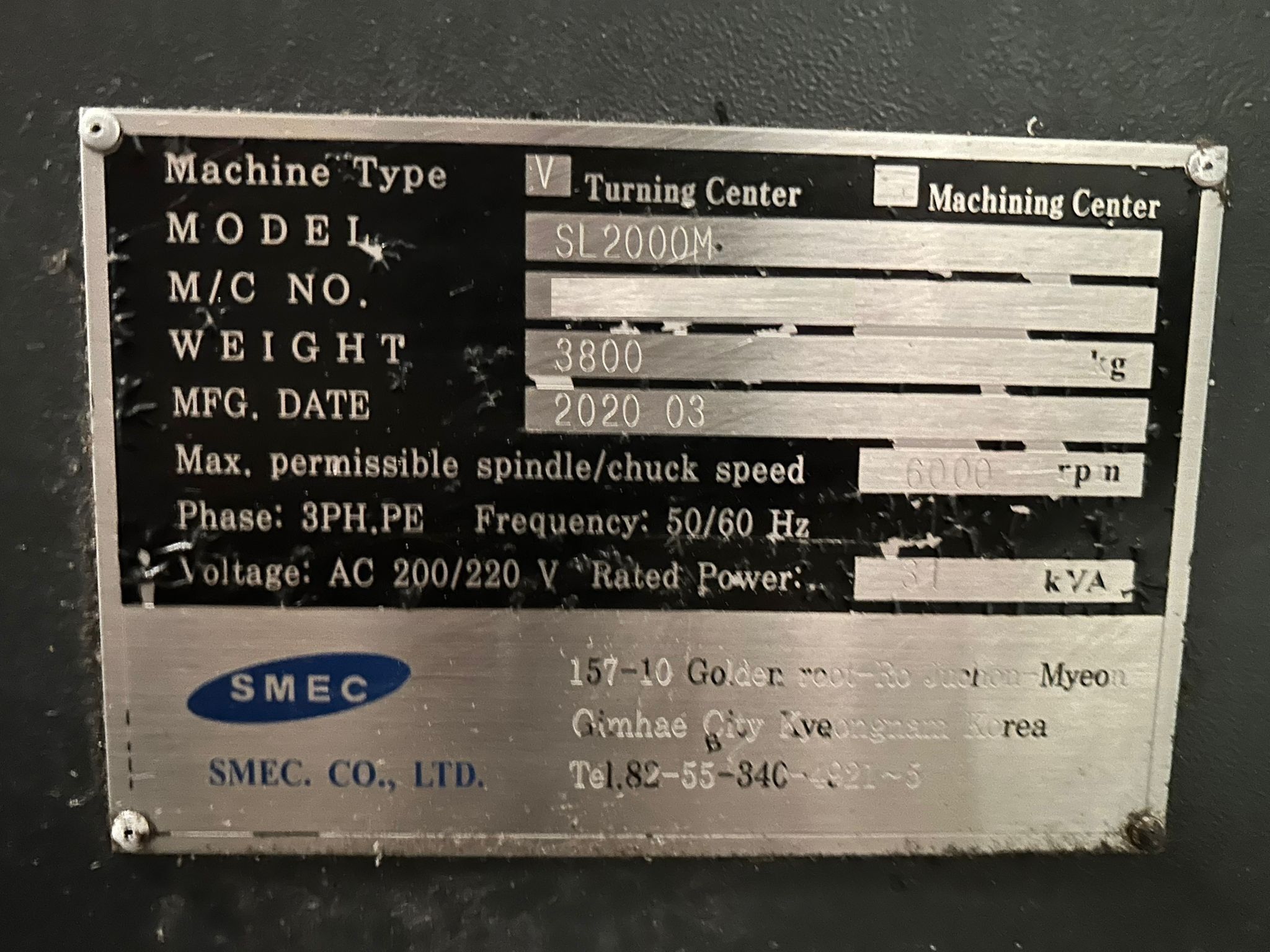 Samsung SMEC SL-2000M CNC Turning Center - 2020 C Axis Live Tool Lathe 13