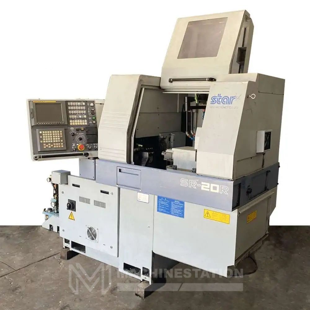 Used Star SR-20R CNC Swiss Screw Type Automatic Lathe - Bar Feeder