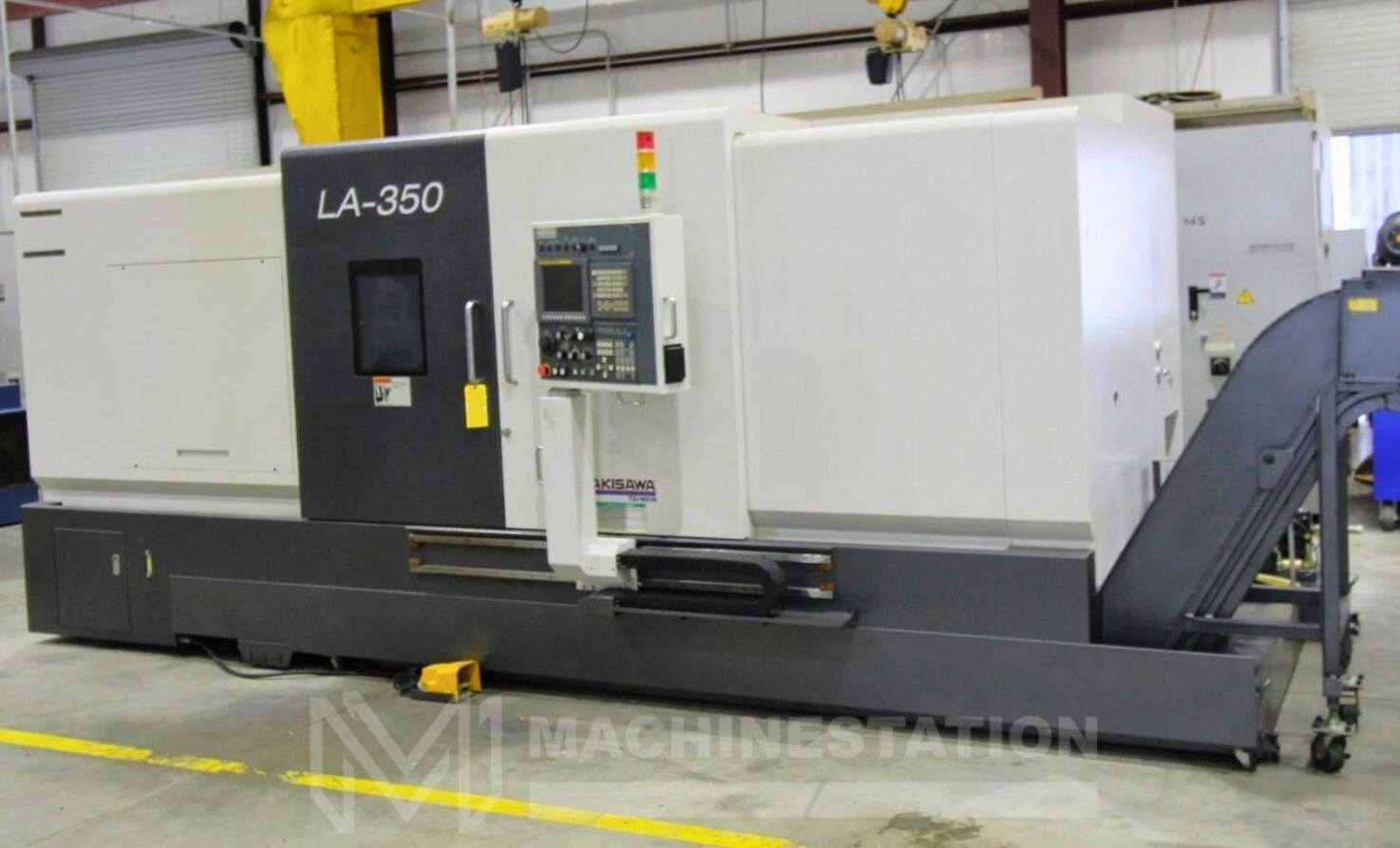 Takisawa LA-350 CNC Turning Center - 15" Chuck Steady Rest Long Bed Lathe 1