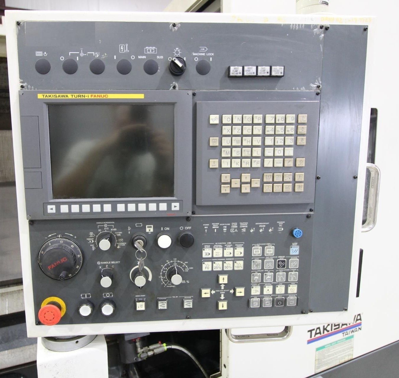 Takisawa LA-350 CNC Turning Center - 15" Chuck Steady Rest Long Bed Lathe 2
