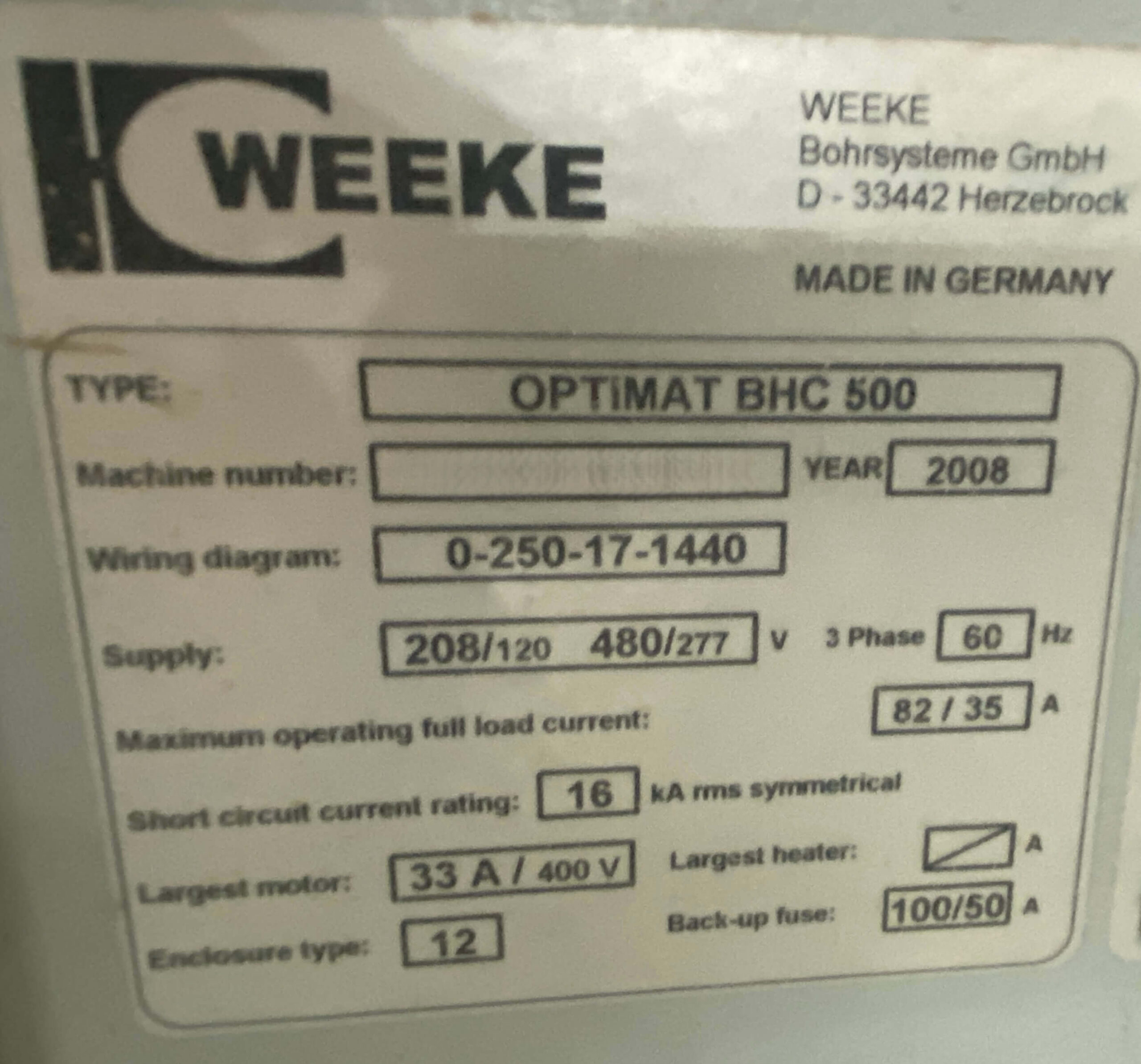 Weeke Optimat BHC 500 (2)