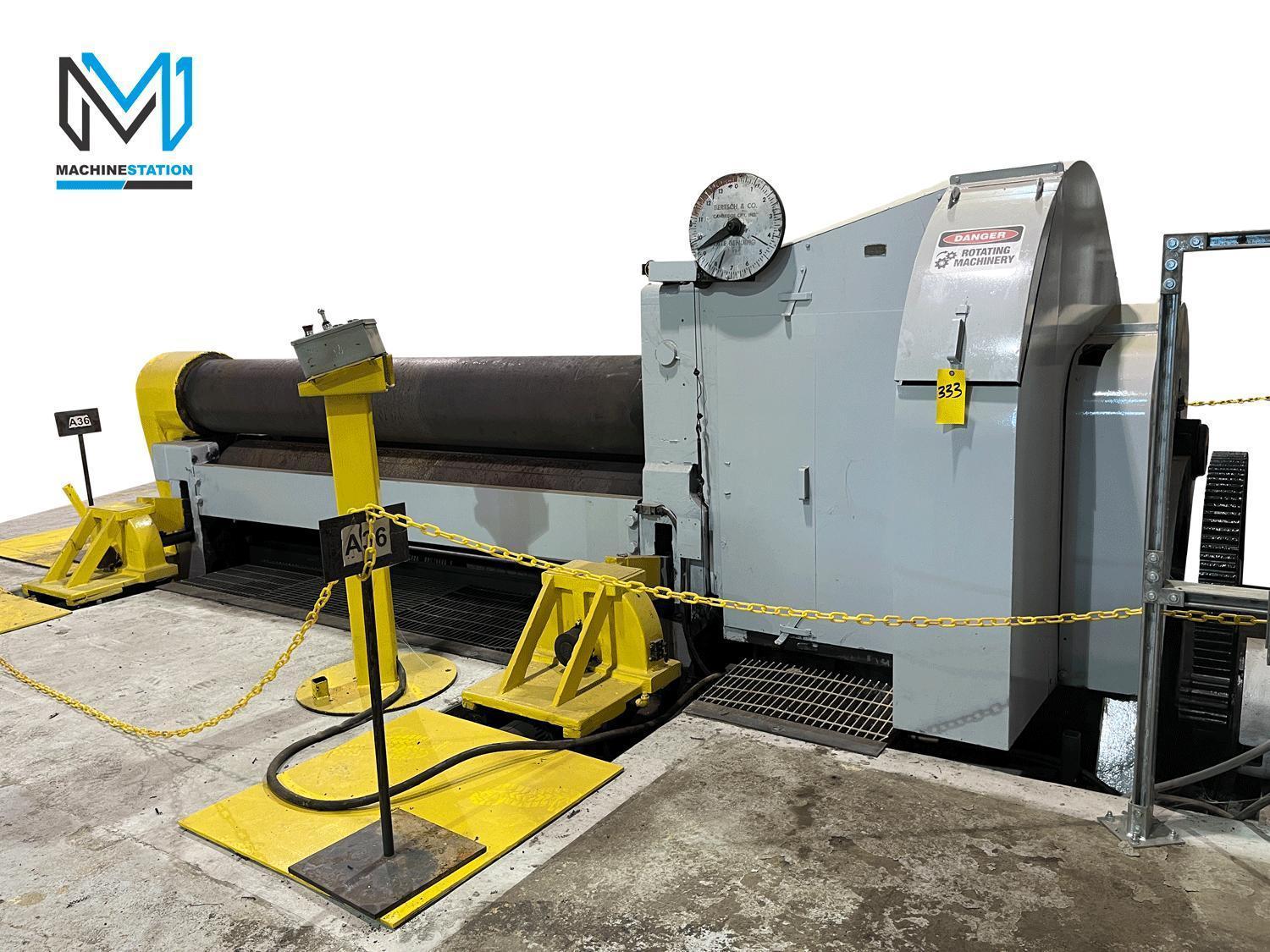 Bertsch Plate Roll # 20 1-1/2 X 120" Capacity Initial Pinch Bending Machine 2