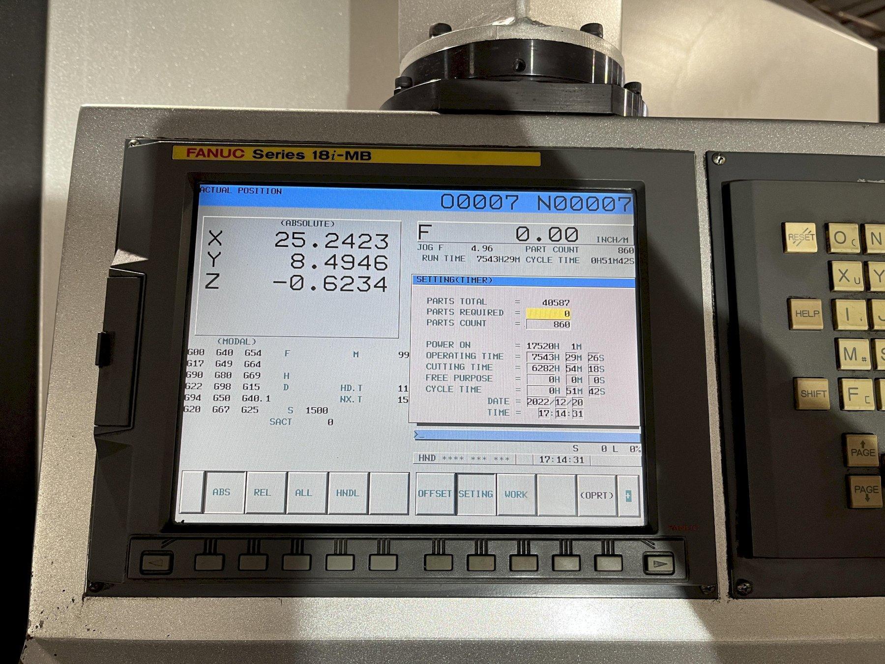 Toyoda Awea BM-1600 CNC Vertical Machining Center 2
