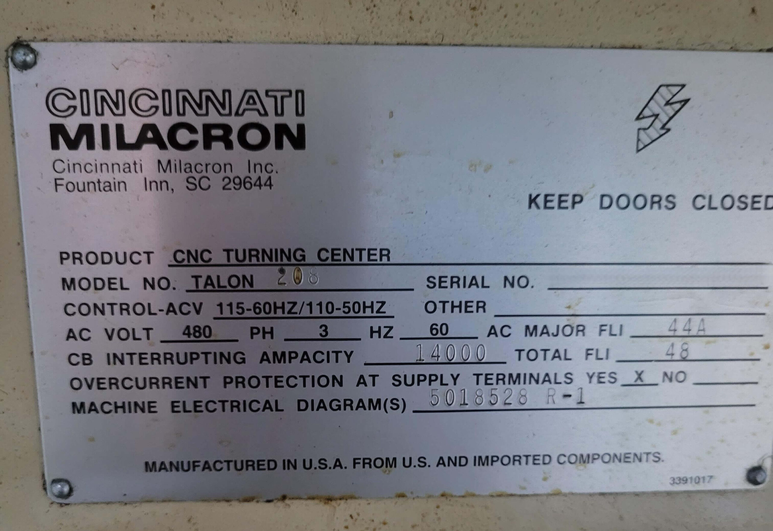 Cincinnati Milacron Talon 208 (3)