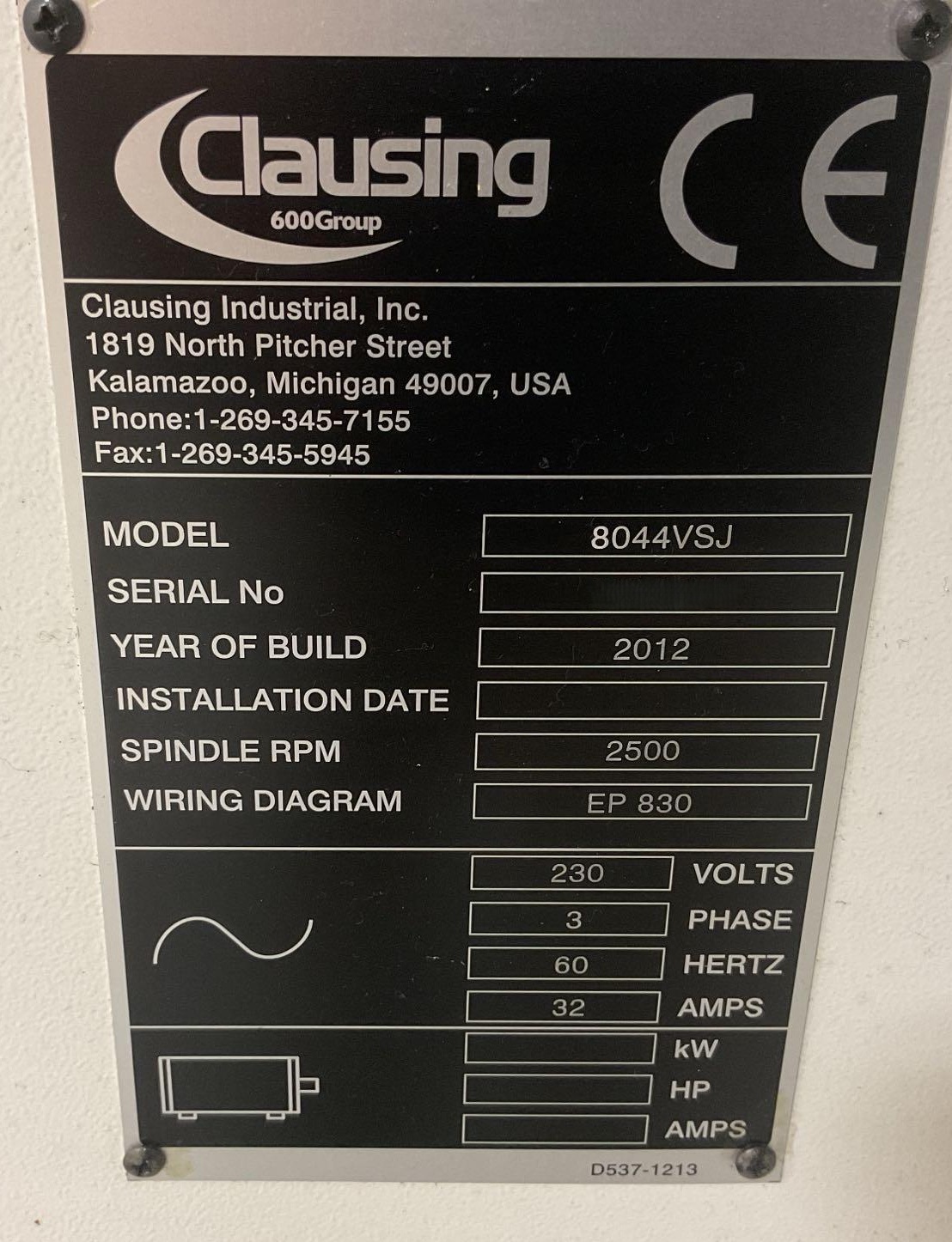 Clausing Colchester 8044VSJ (2)