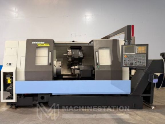 Doosan Puma 400C CNC Turning Center - 7.5" Big Bore 18.5″ Chuck Lathe 1
