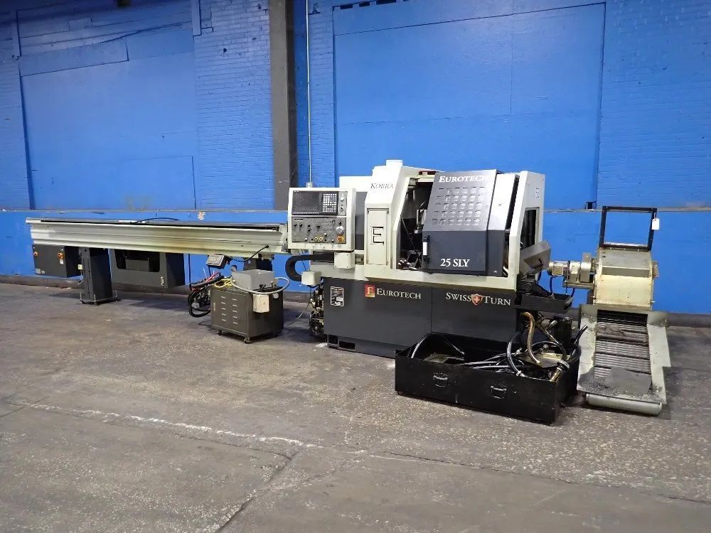 Eurotech 25 SLY CNC Swiss Type Automatic Lathe 0
