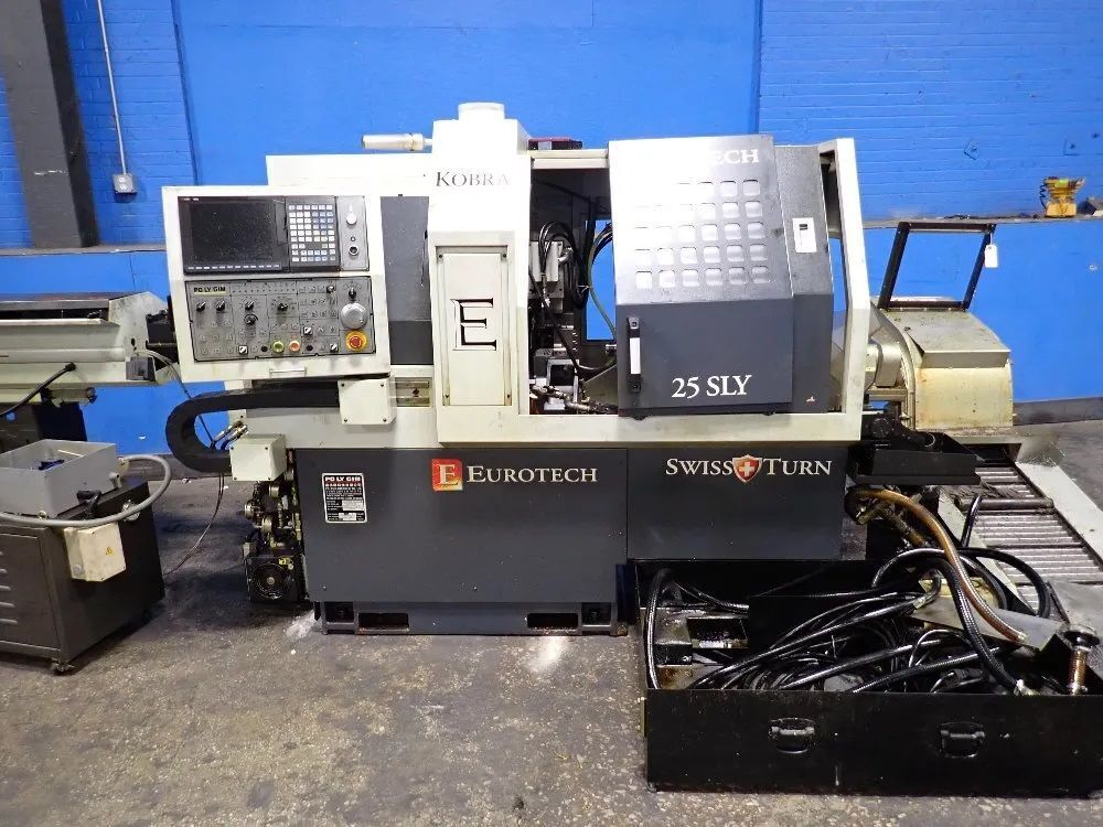 Eurotech 25 SLY CNC Swiss Type Automatic Lathe 1