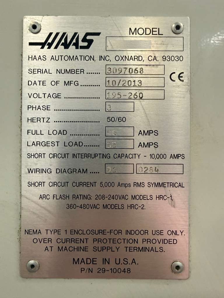 Haas ST-20 CNC Turning Center - 8" Chuck, Tailstock Lathe 15