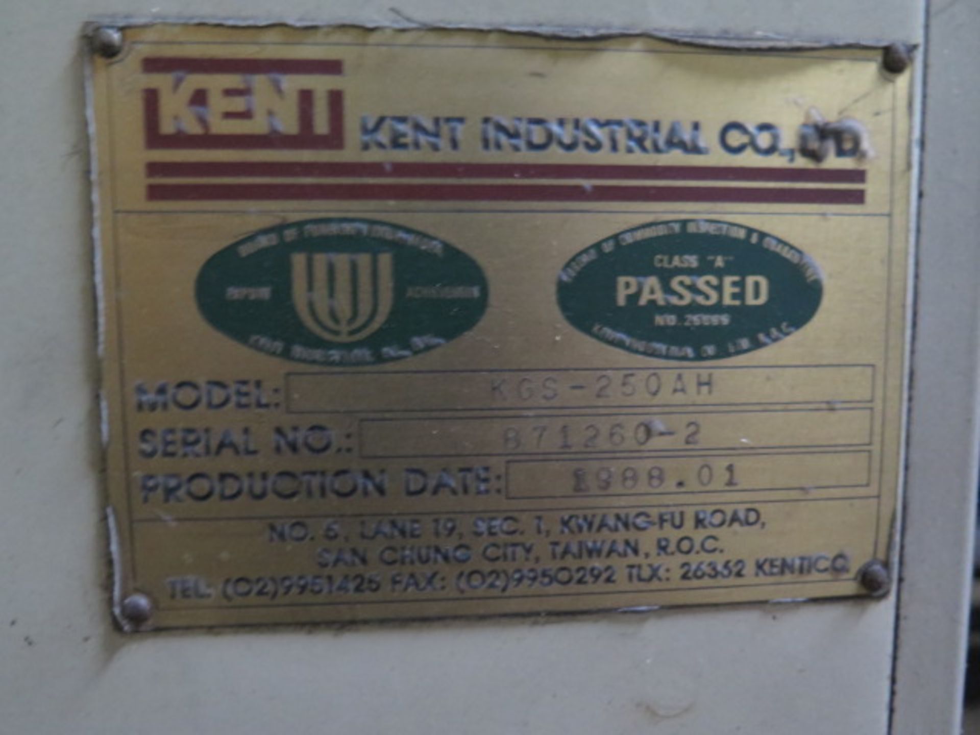 Kent KGS-250AW Surface Grinder 10