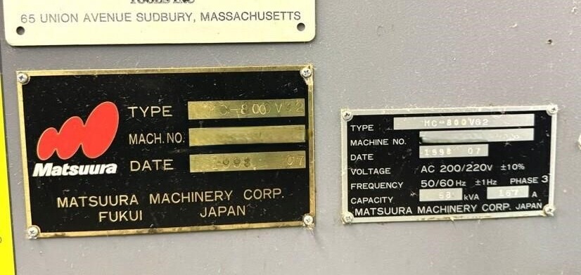 Matsuura MC 800VG2 (3)