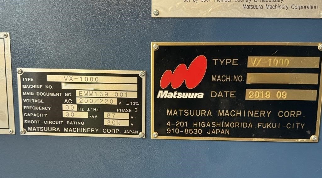 Matsuura VX 1000 (3)
