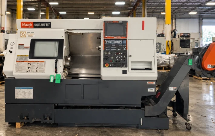 Used CNC machine inventory at MachineStation warehouse