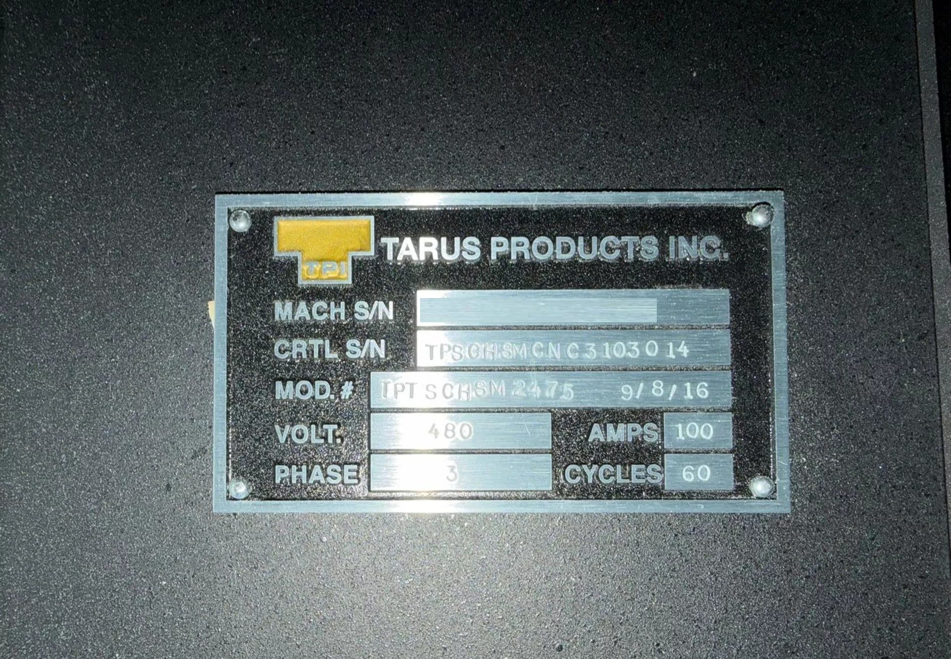 Tarus TPTSCHSM2475 5-Axis High-Speed Single Column Post CNC Mill - Clay Mill 11